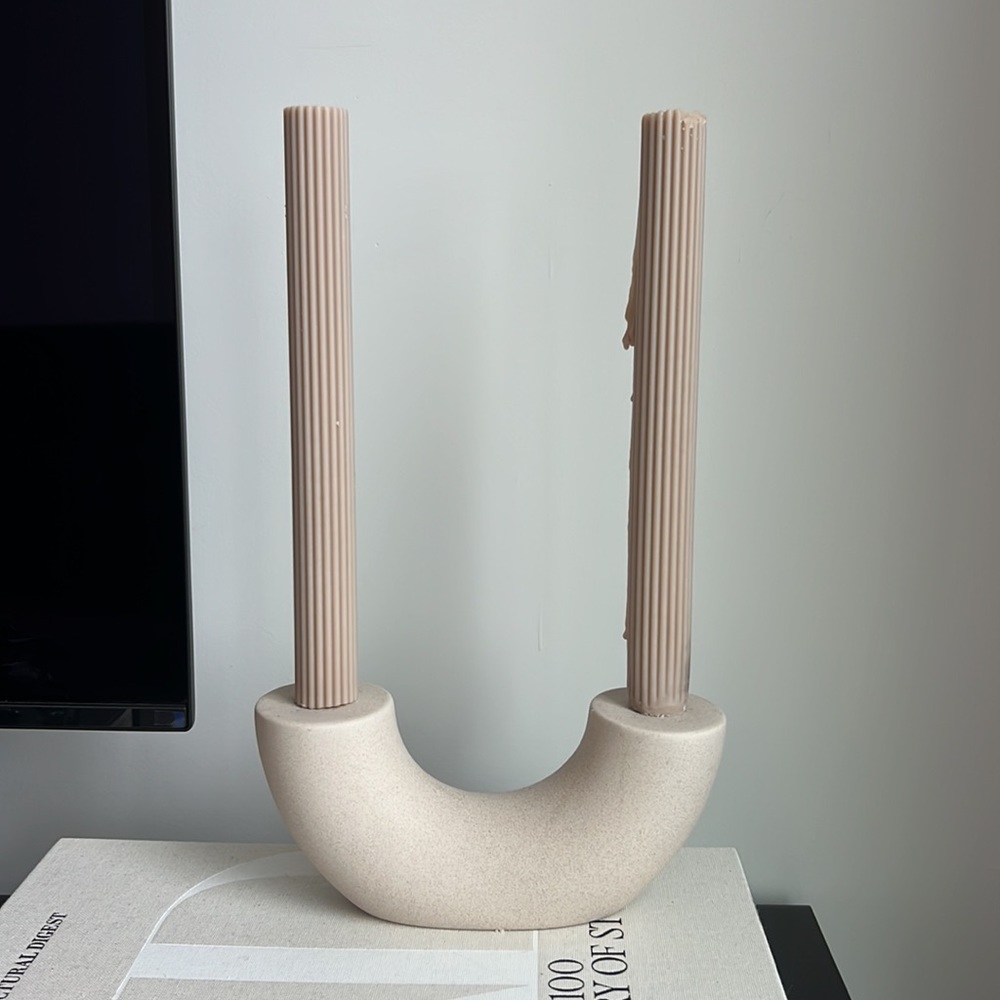 H&M Home Ceramic Candlestick Holder